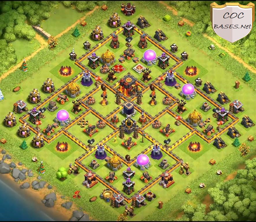 best th10 war base links