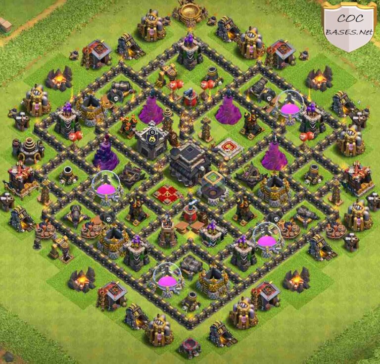 10 Best TH9 Hybrid Base Links 2022 (New Anti Everything) COC Bases