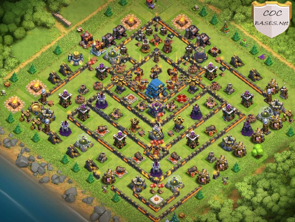 Clash of Clans 12. Seviye Köy Düzeni İndir