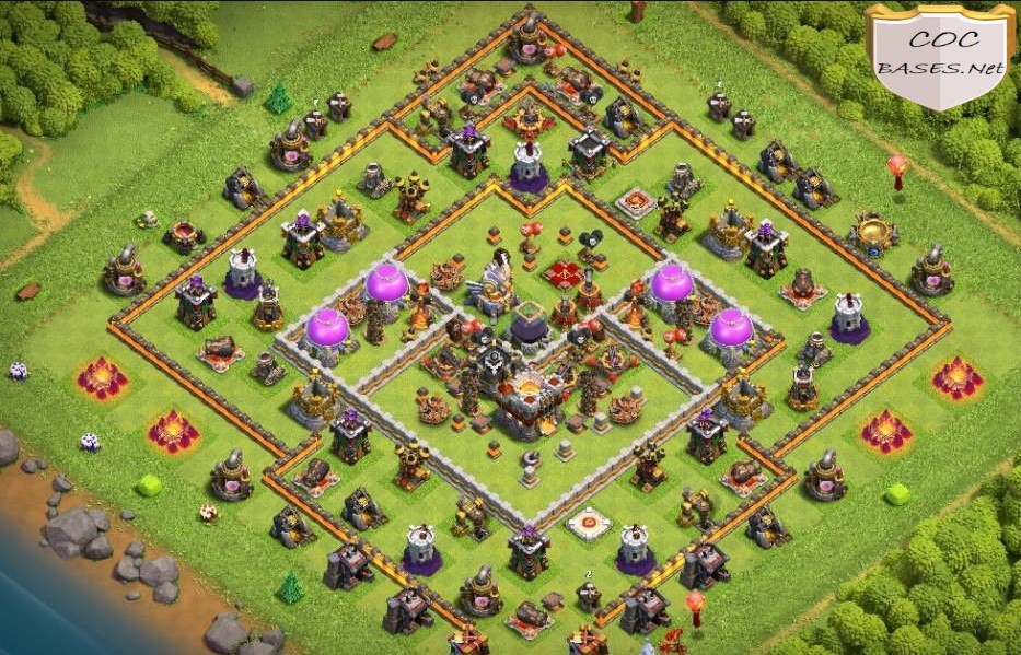 coc th11 farming base layout link