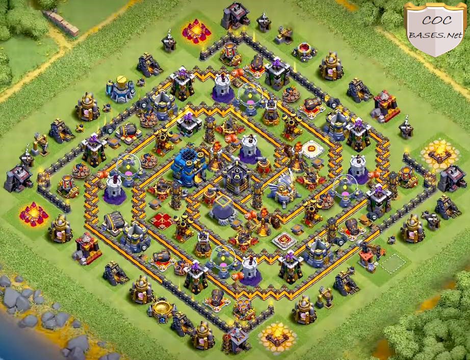 Clash of Clans 12. Seviye Köy Binası En İyi Savunma Düzeni