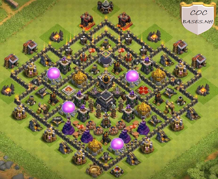 Clash Of Clans Town Hall 9 Trophy Base