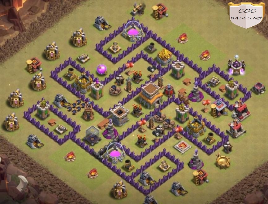 clash of clans 8. seviye inşaatçı üssü düzeni