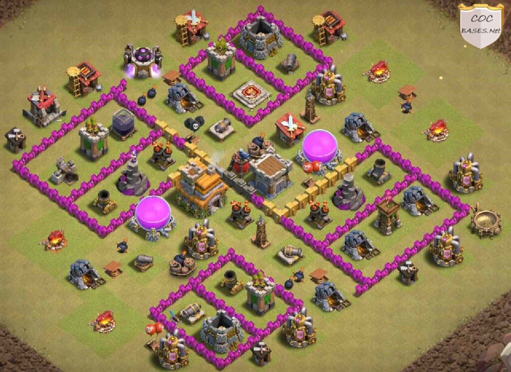 clash of clans inşaatçı üssü 7. seviye köy düzeni