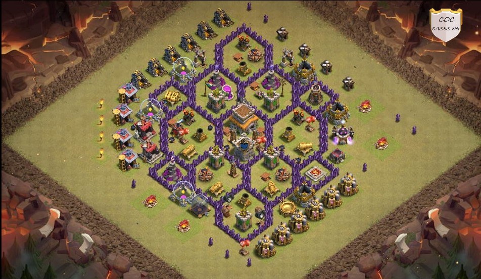 clash of clans th8 war layout link