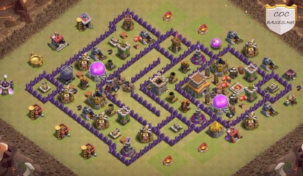Undefeated Town Hall 8 War Base.