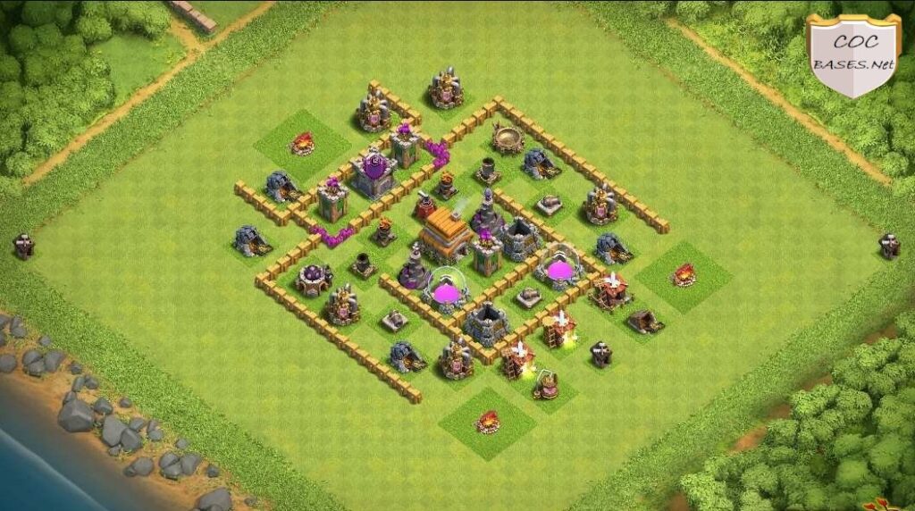 coc th6 hybrid base layout link