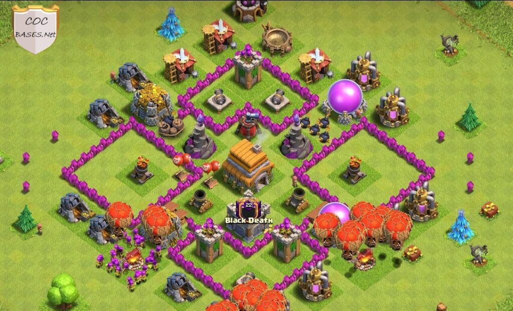 10 Best TH6 War Base Links 2022 (Anti 3 Stars) COC Bases