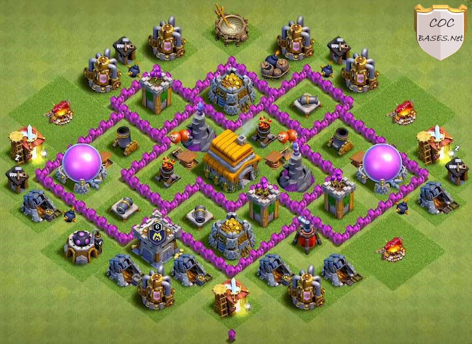 New Town Hall 6 Farming Base.