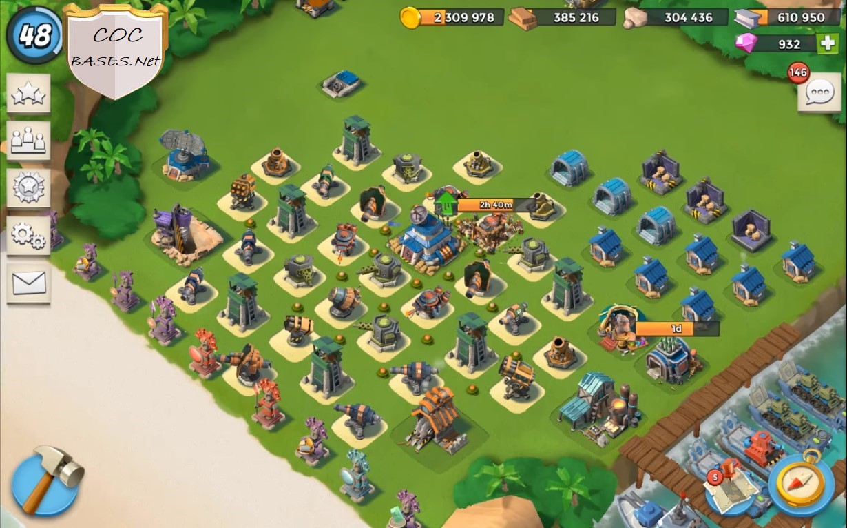 10 Best Boom Beach HQ 19 Layouts 2024