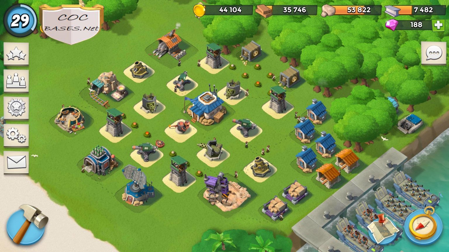 10+ Best Boom Beach HQ 10 Layouts 2025 - cocbases.net