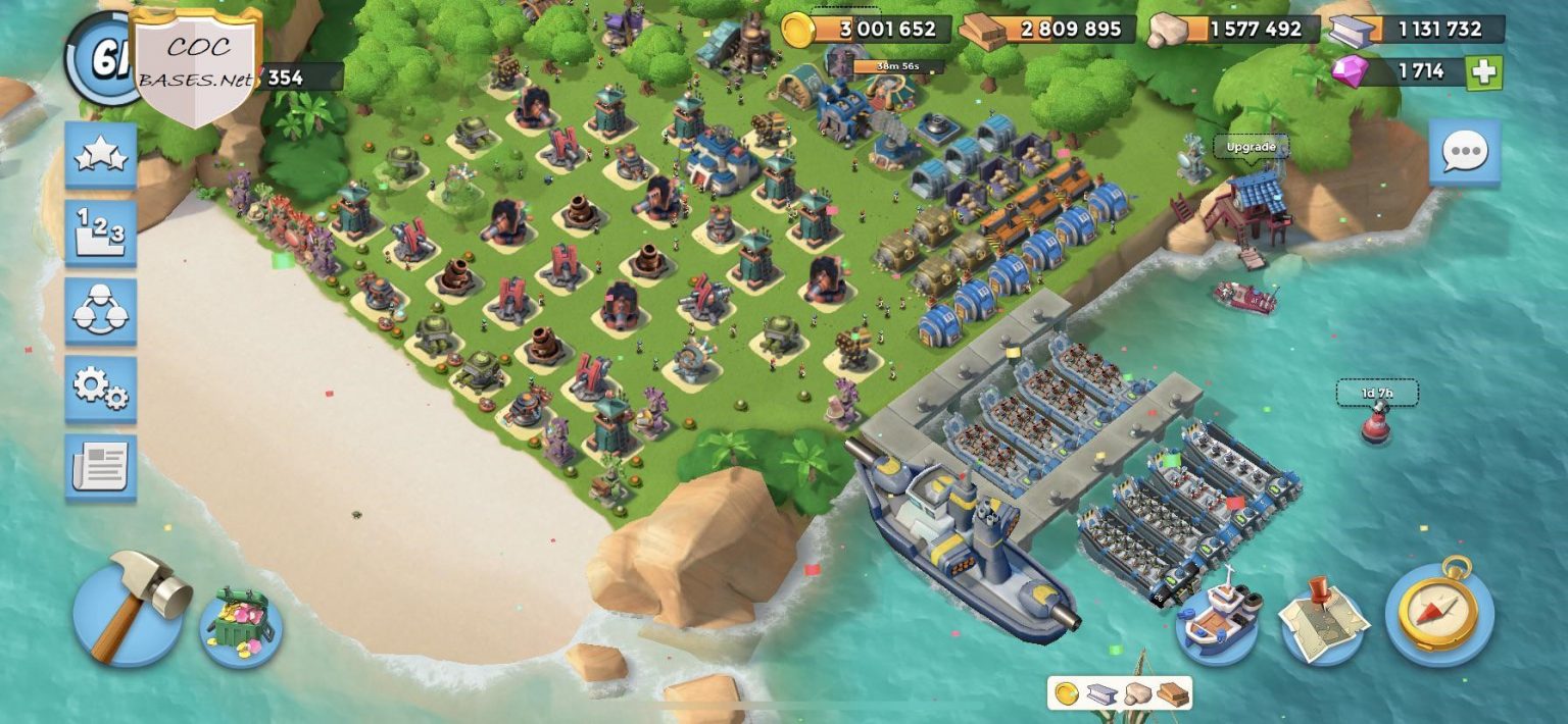 10+ Best Boom Beach HQ 16 Layouts 2025 - cocbases.net