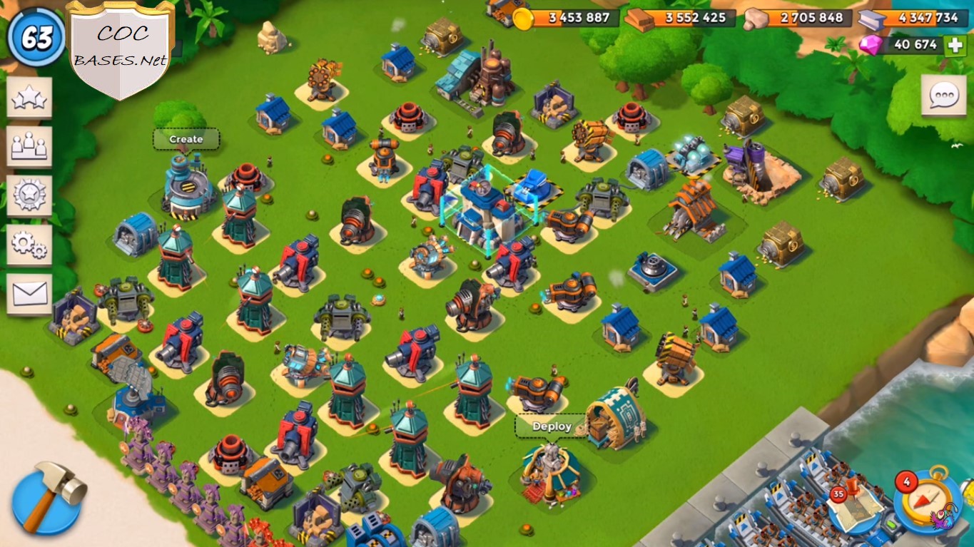 Best Boom Beach Base Layout Hq 22 10+ Best Boom Beach HQ 22 Layouts 2025 - cocbases.net