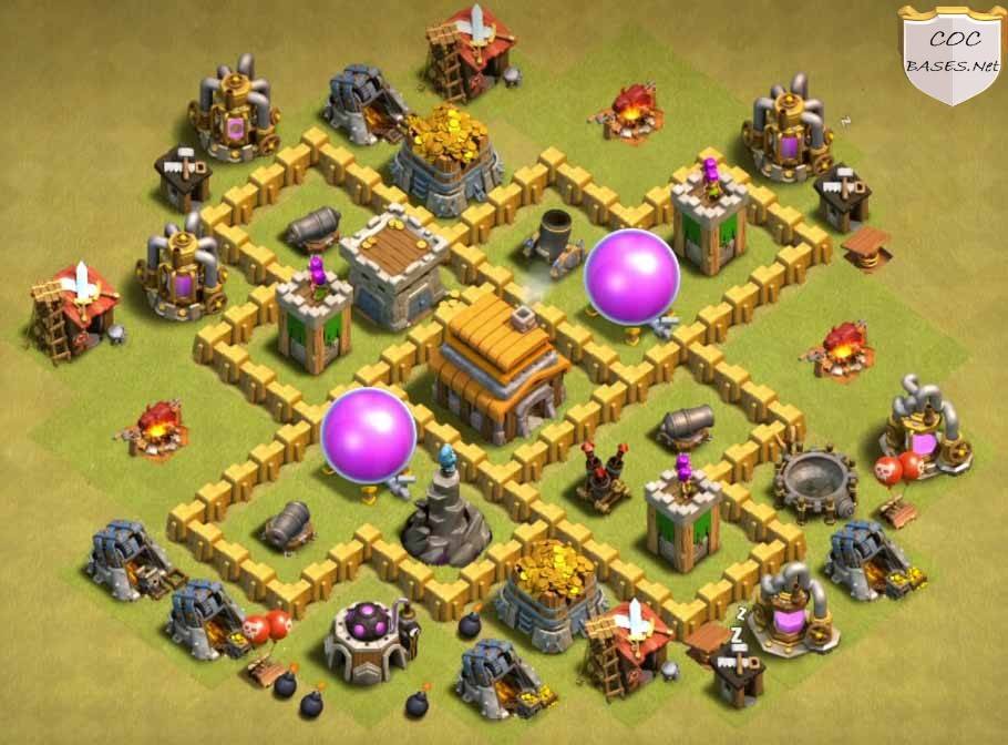 Anti 1 Star Town Hall 5 Base with Download Link