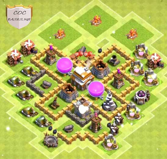 Anti 1 Star Town Hall 5 Base with Download