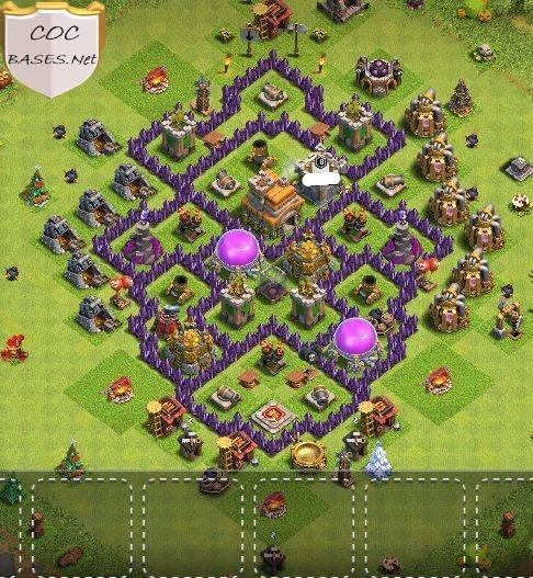 Anti 1 Star Town Hall 7 Layout with Download Link