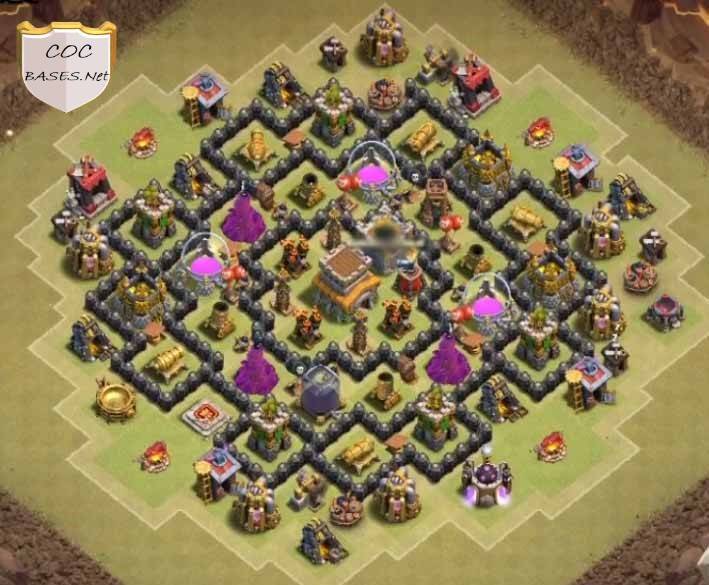 Anti 1 Star Town Hall 8 Layout with Download Link
