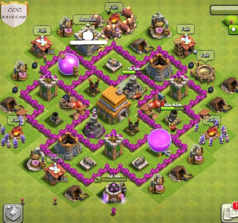 225+ Best TH6 Base Links 2025 (War, Farming, Trophy, Hybrid)