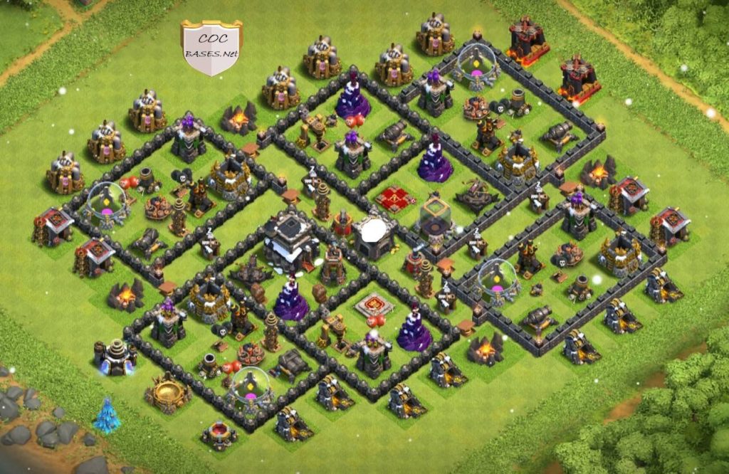 Best th9 trophy Base Anti 3 Stars