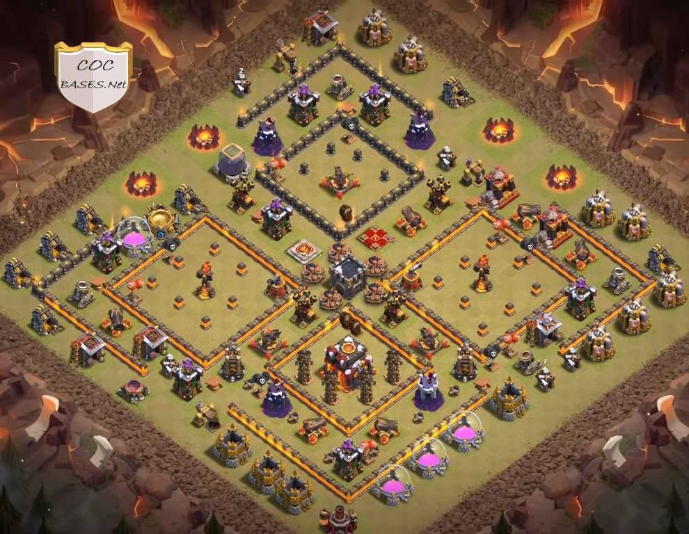 COC Anti 2 Star Town Hall 10 Base Link