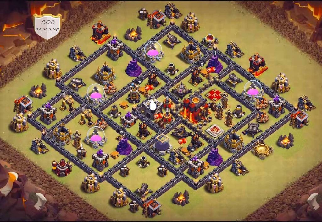 COC Anti 2 Star Town Hall 9 Base Link