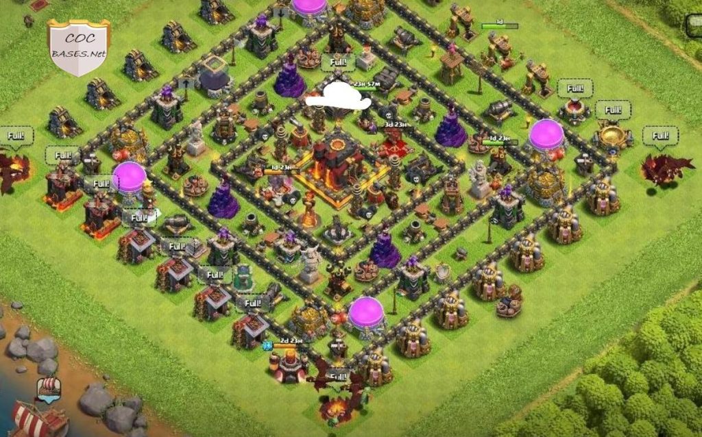 COC Level 10 War Base Links Anti Everything