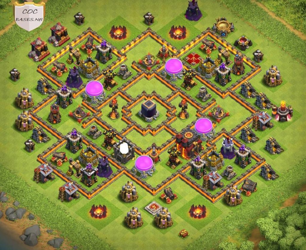 COC Level 10 trophy Base Links Anti Everything