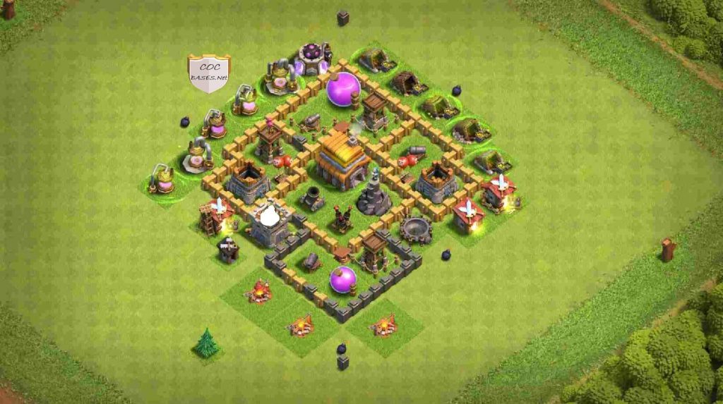 COC Level 5 farming Base Links Anti Everything