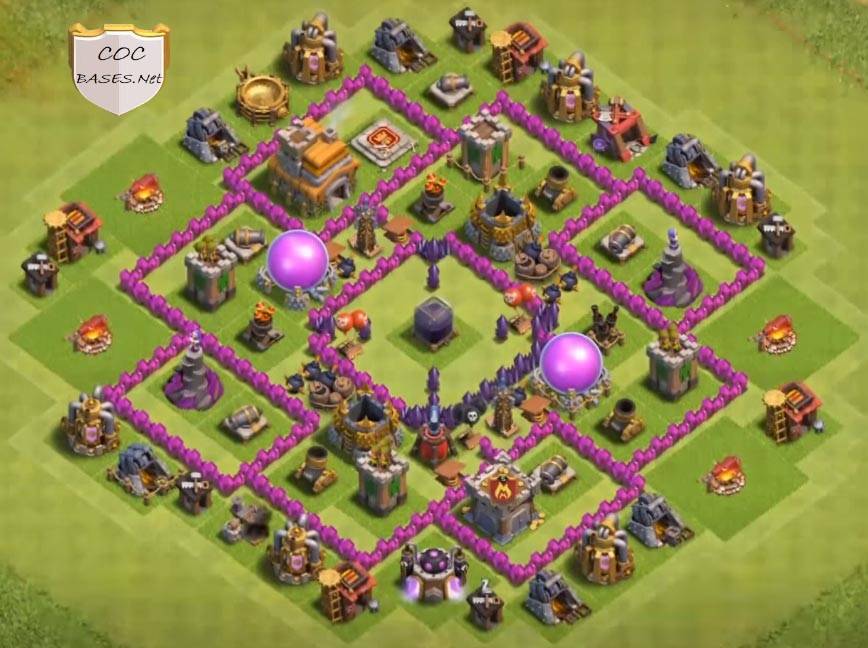 COC Level 7 farming Base Links Anti Everything