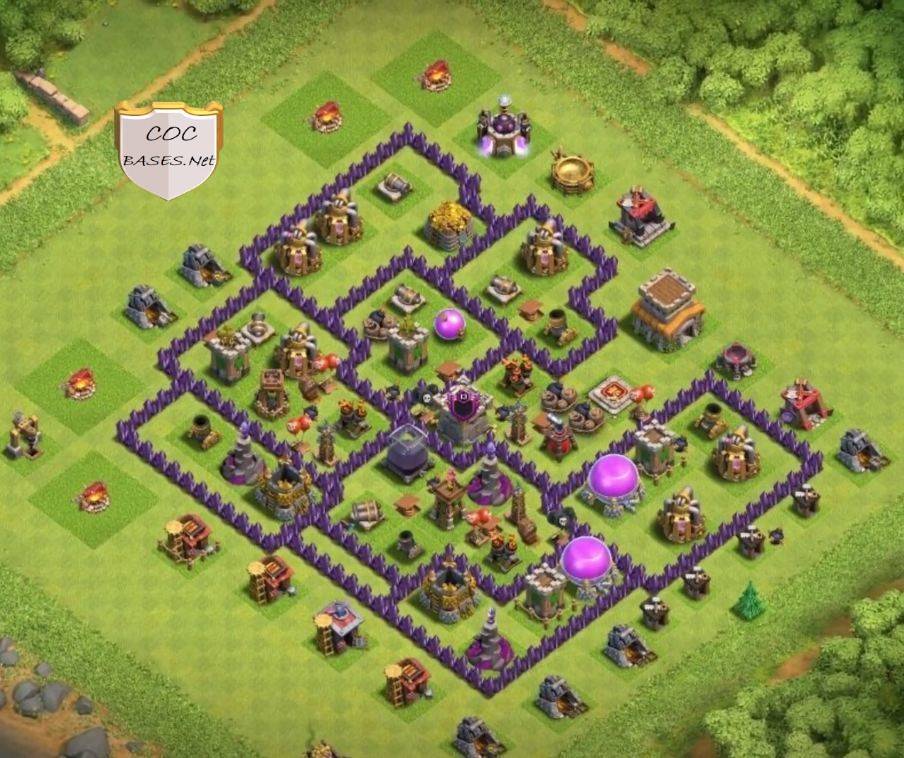 COC Level 8 War Base Links Anti Everything