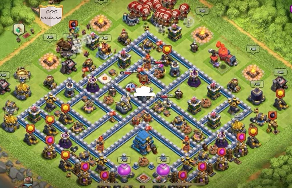 COC TH12 Base Anti 2 Stars