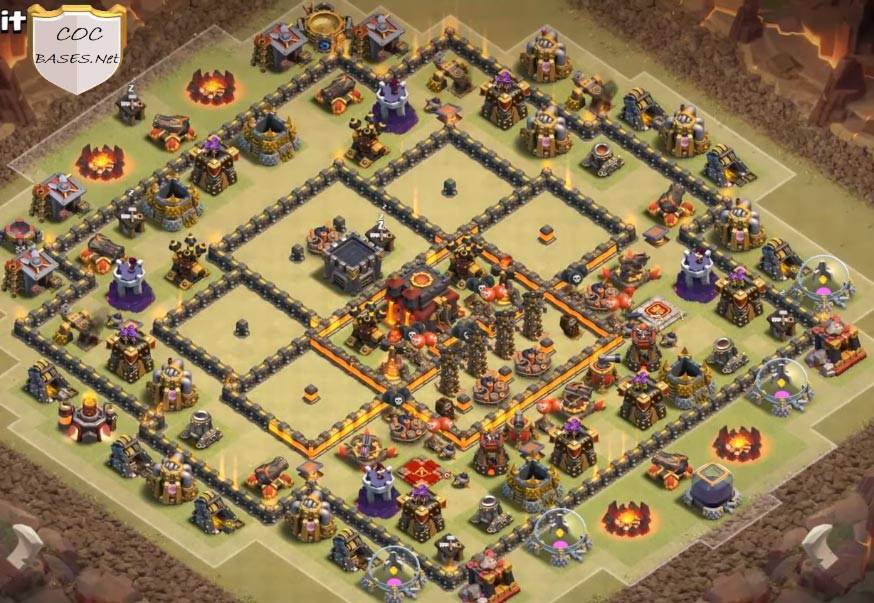 COC Town Hall 10 Farming Base Layout