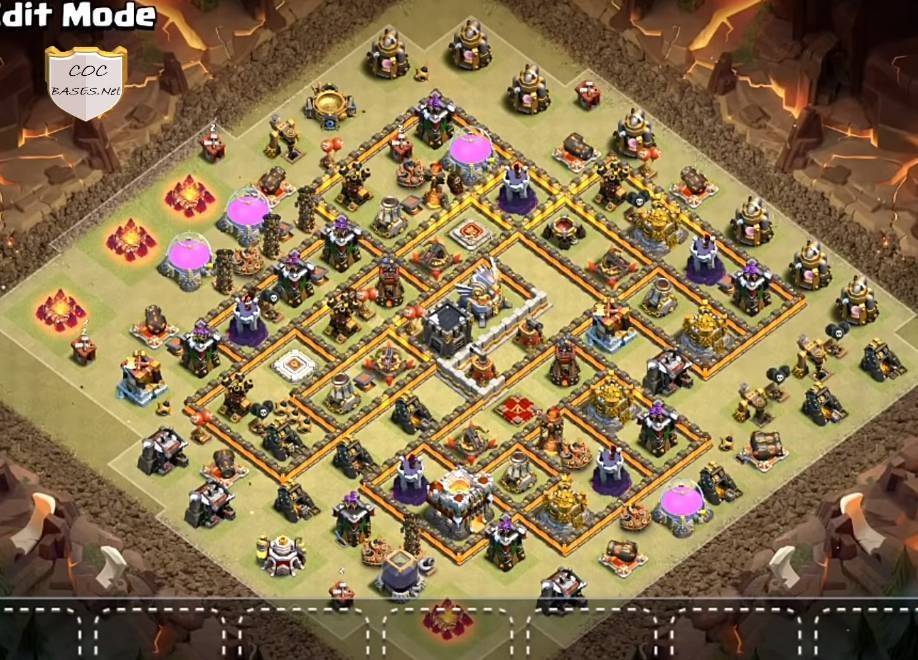 COC Town Hall 11 war Base Layout design download pic