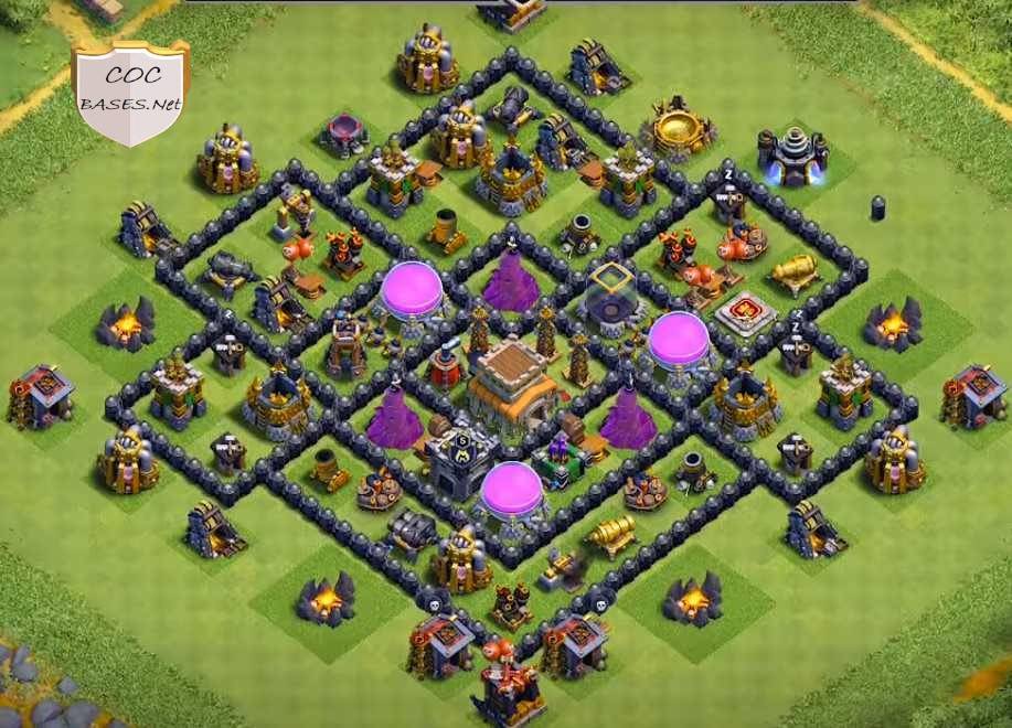 COC Town Hall 8 Farming Base Layout