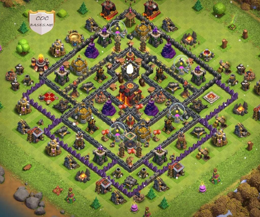 COC th10 Trophy Base Layout 2023