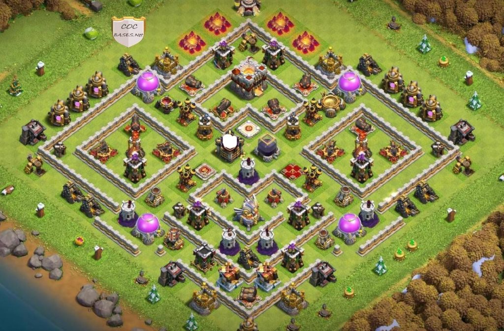 COC th11 Farming Base Links Anti Dragon