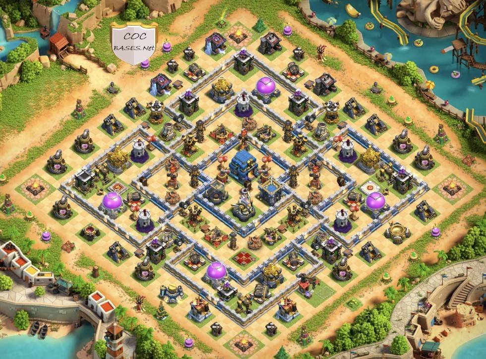 COC th12 Hybrid Base Layout 2023