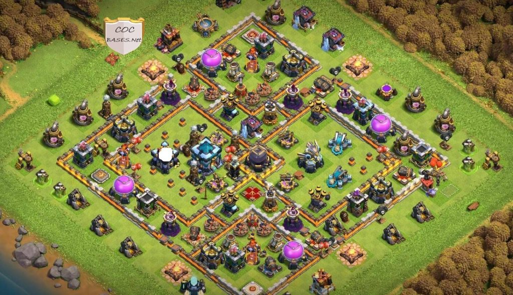 COC th13 Hybrid Base Layout 2023