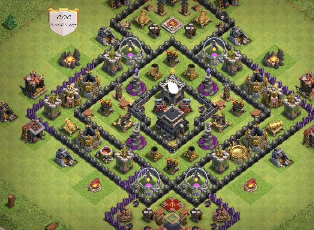 COC th9 Trophy Base Layout 2023