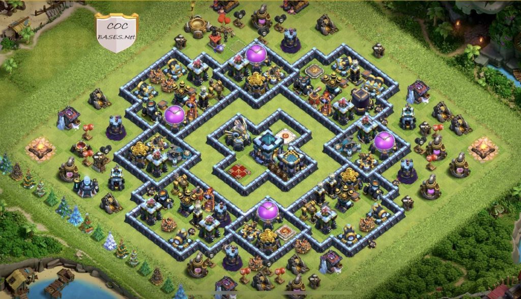 Clash of Clans Best th13 hybrid Base 2023