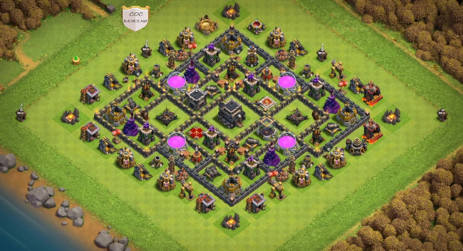 140+ Best TH9 Farming Base Links 2025 (Loot Protection) - cocbases.net