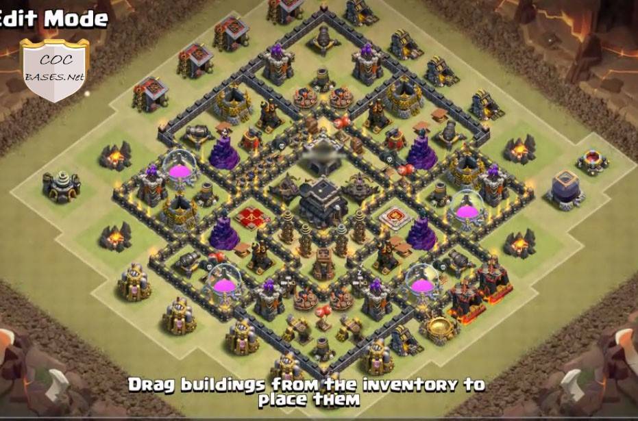 Clash of Clans TH9 Layout Copy Link