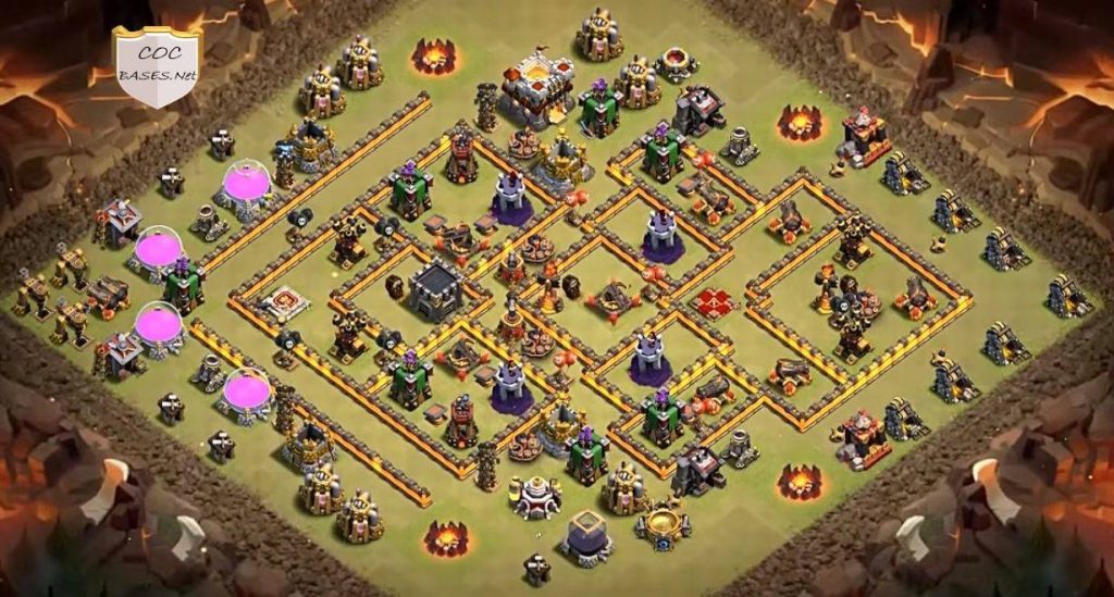 Clash of Clans Town Hall 10 Anti Dragon Base