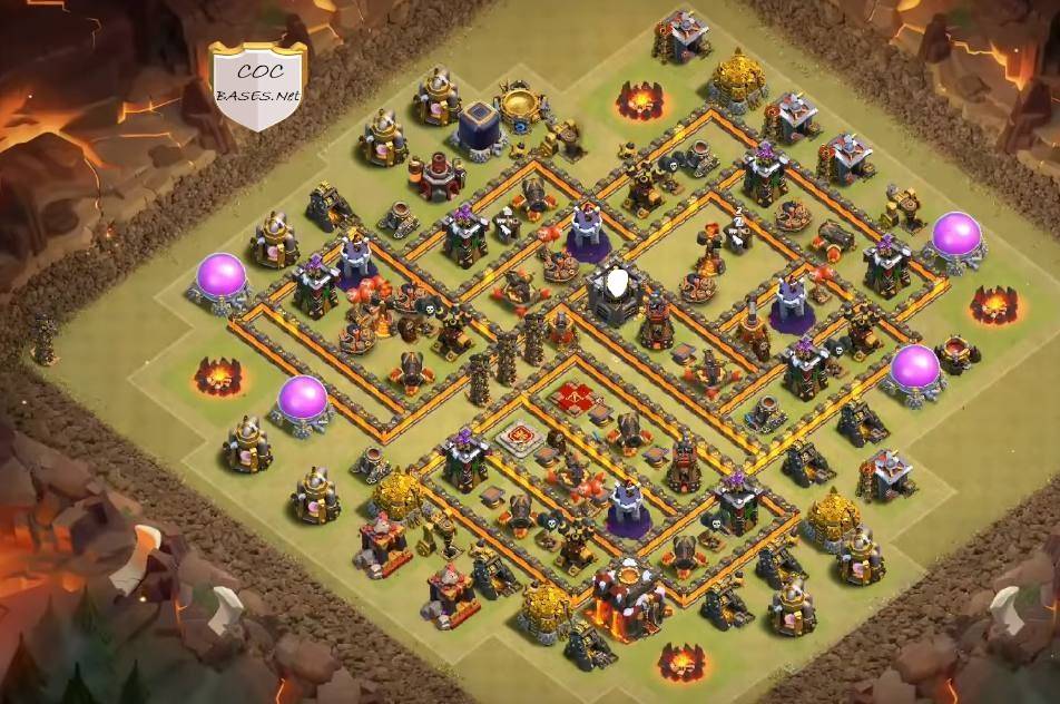 Clash of Clans Town Hall 10 Trophy Base Design