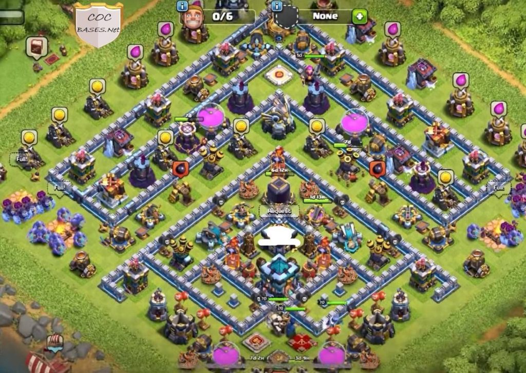 Clash of Clans Town Hall 13 Clan Farming League Layout