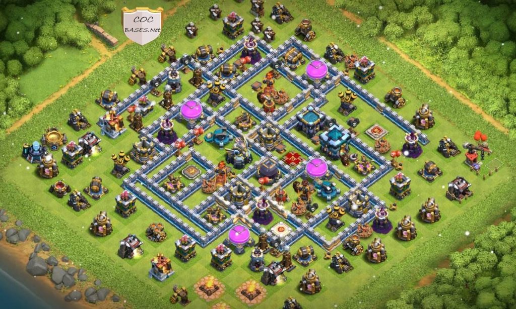 Clash of Clans Town Hall 13 Hybrid Layout