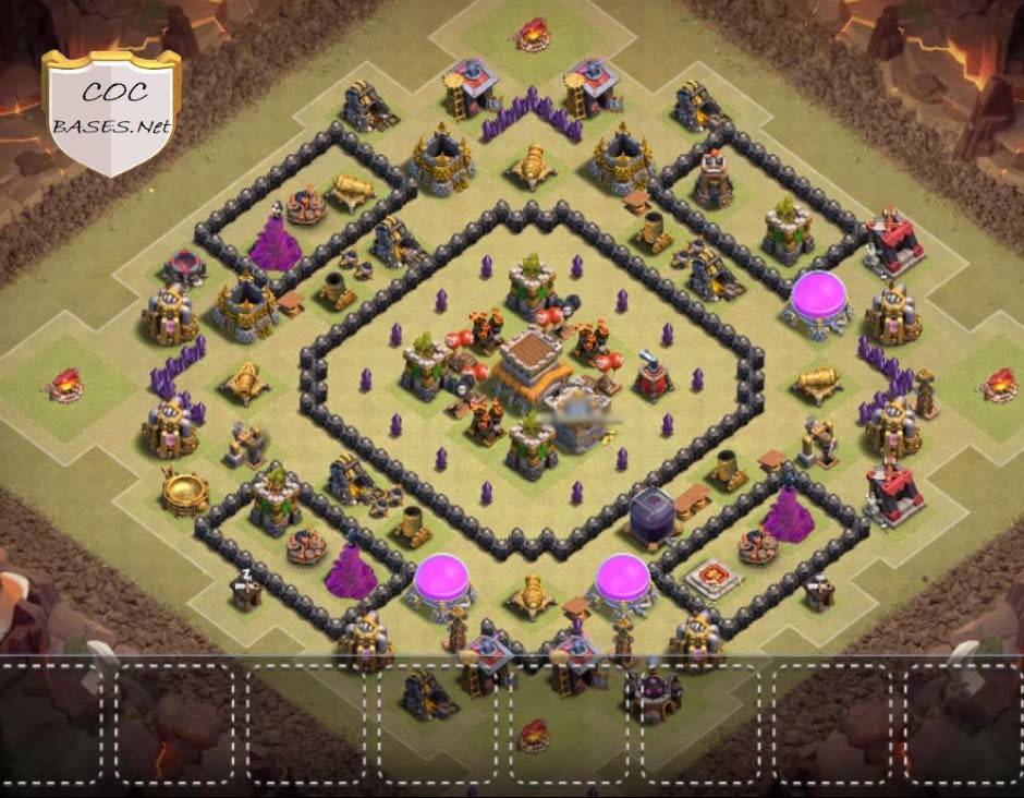 Clash of Clans Town Hall 8 Anti 3 Star Base