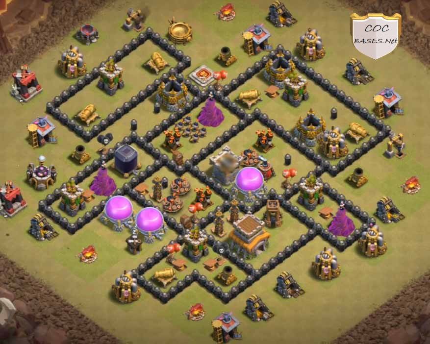 Clash of Clans Town Hall 8 Base Anti Everything with Link