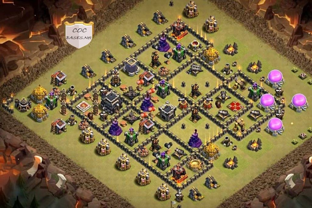 Clash of Clans Town Hall 9 Base Anti Everything with Link