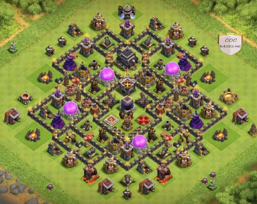 Clash of Clans Town Hall 9 Best Defence Base Images
